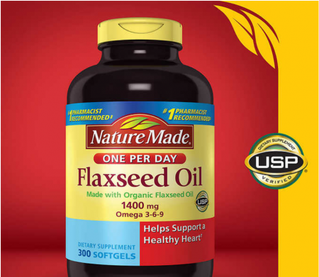 Nature Made Flaxseed Oil 亚麻籽油 1400mg 300粒