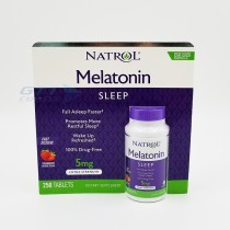Natrol Melatonin 褪黑素 松果体素5mg 250粒 草莓味