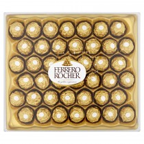 费列罗巧克力Ferrero Rocher Fine Hazelnut Chocolates, 21.2 oz