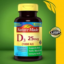 Nature Made D3 维生素D3 促进钙片吸收D3 1000IU 650粒